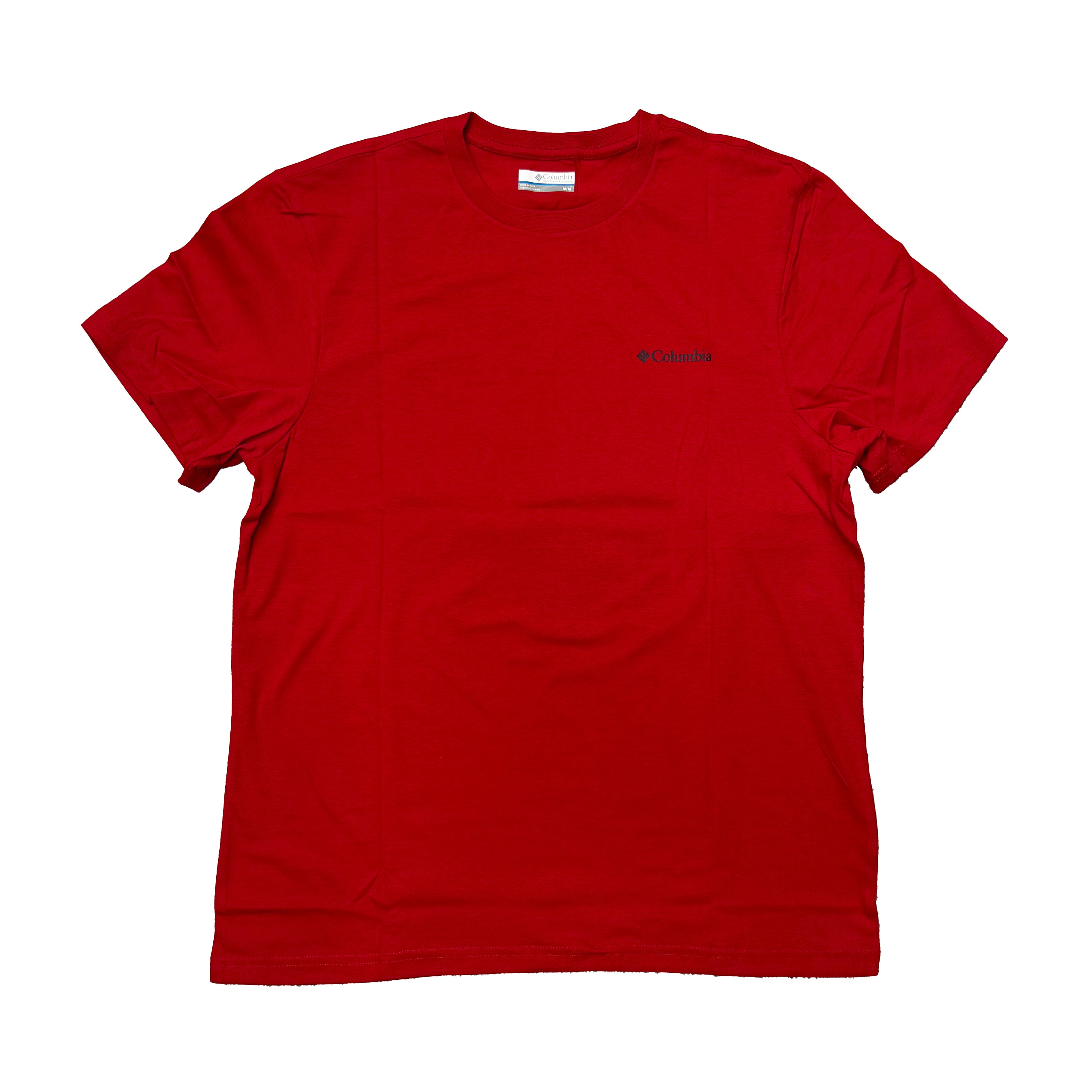 ORGANIC COTTON GRAPHIC T-SHIRT Mountain Red, Linework C Badge