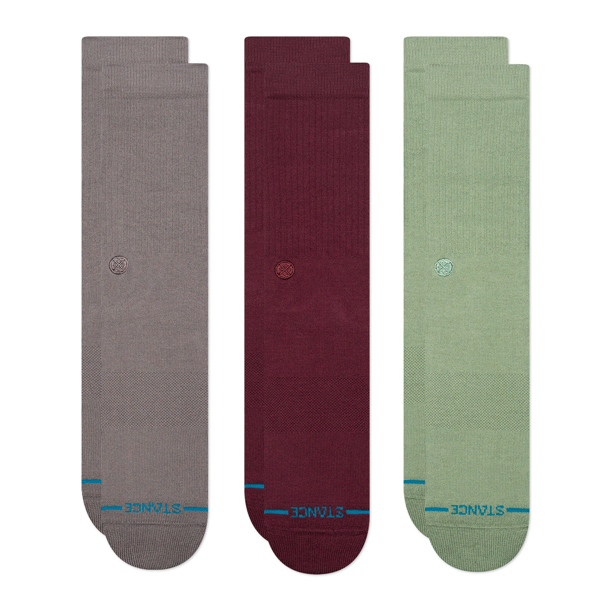 ICON CREW SOCK 3 PACK Dark Grey