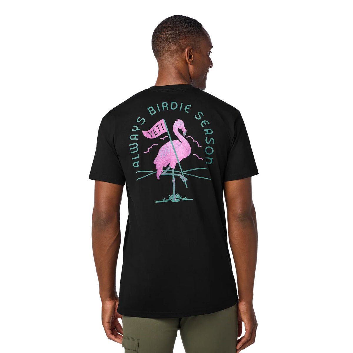 FLAMINGO SHORT SLEEVE T-SHIRT Black