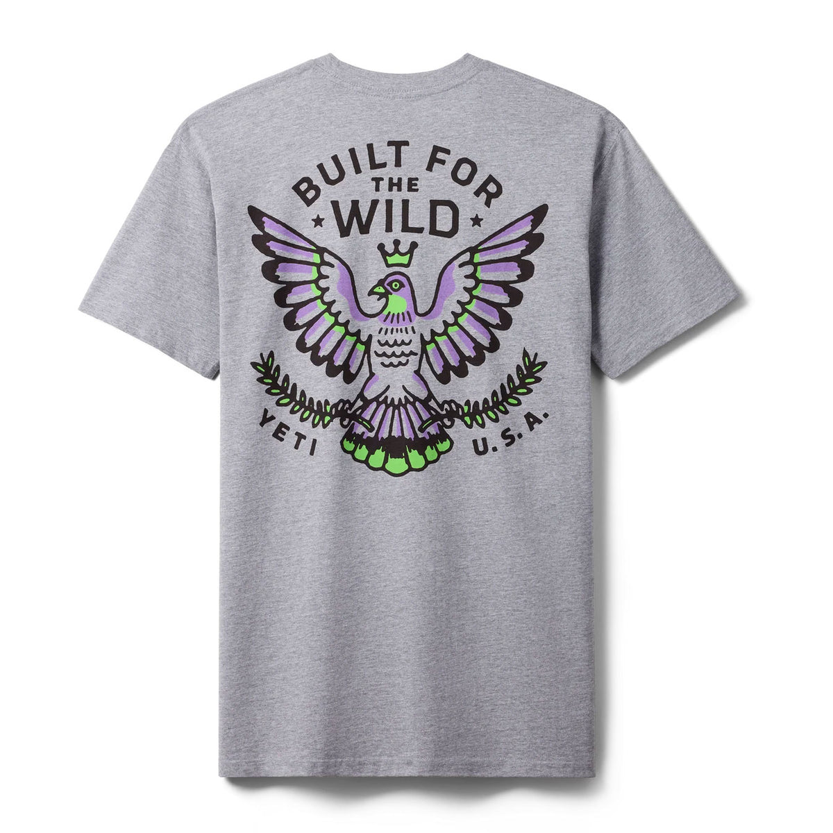 PIGEON EMBLEM SHORT SLEEVE T-SHIRT Grey