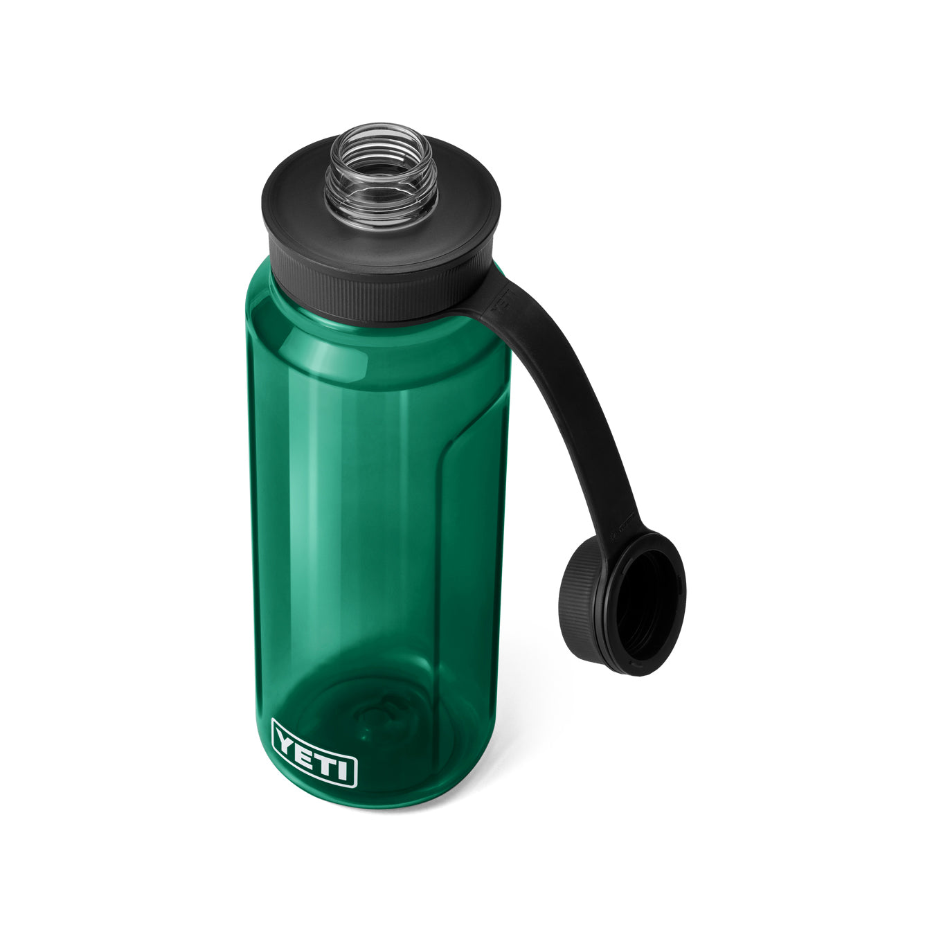 YONDER TETHER CAP 34 OZ (1 Litre) WATER BOTTLE Black Forest Green