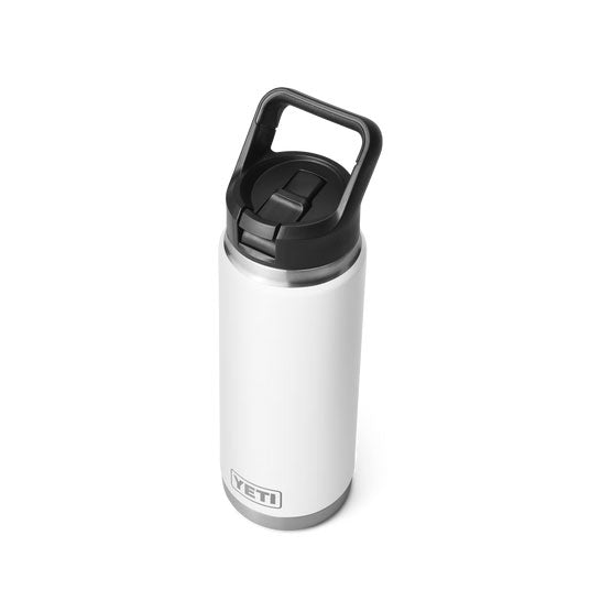 RAMBLER® 26 OZ (739 ML) BOTTLE WITH STRAW CAP White