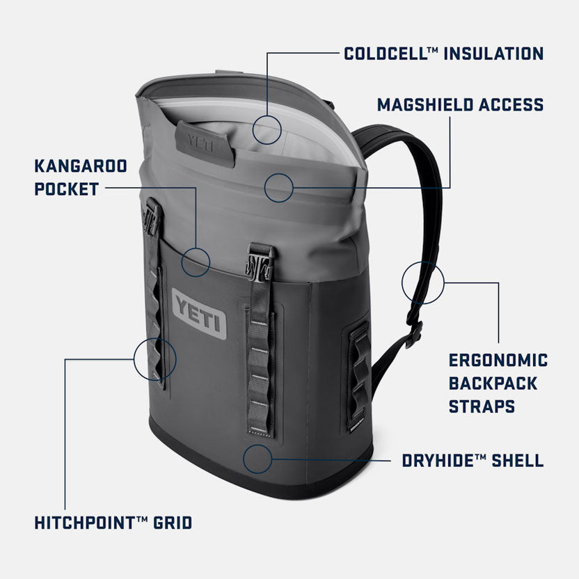 HOPPER® M12 BACKPACK COOLER Charcoal