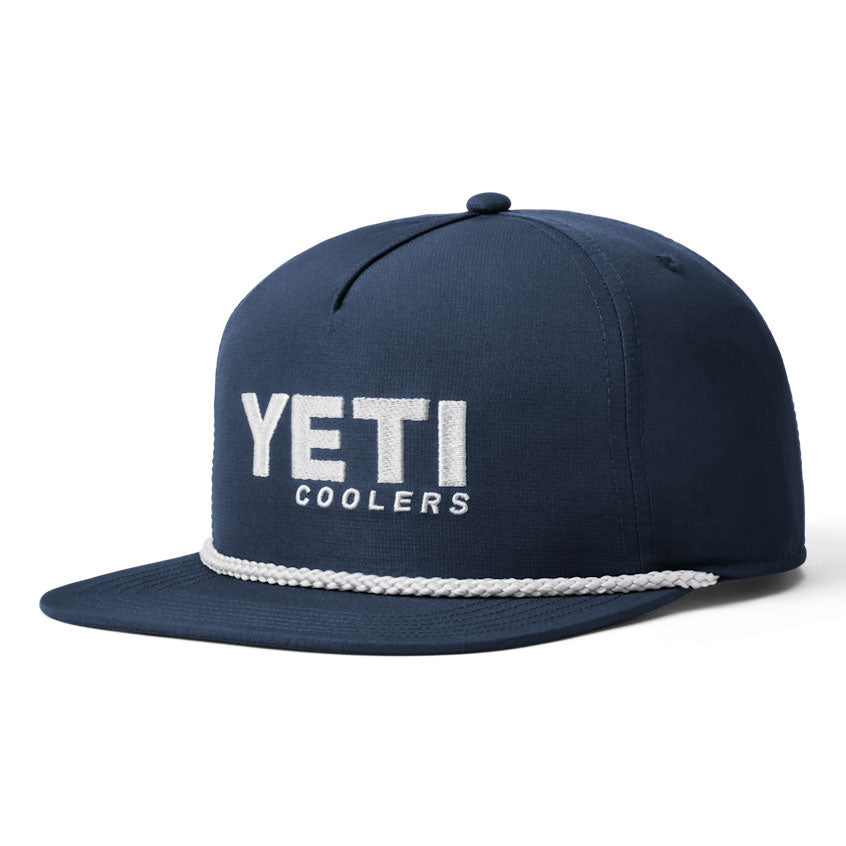 Mid Pro Flat Brim Rope Hat Navy