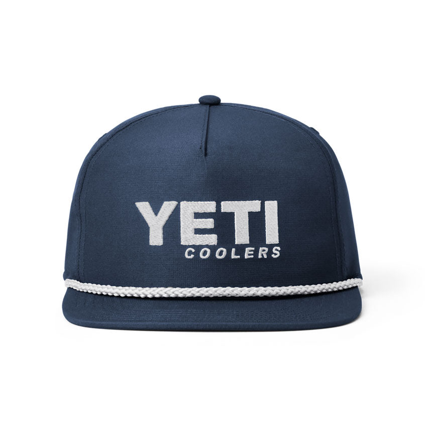 Mid Pro Flat Brim Rope Hat Navy