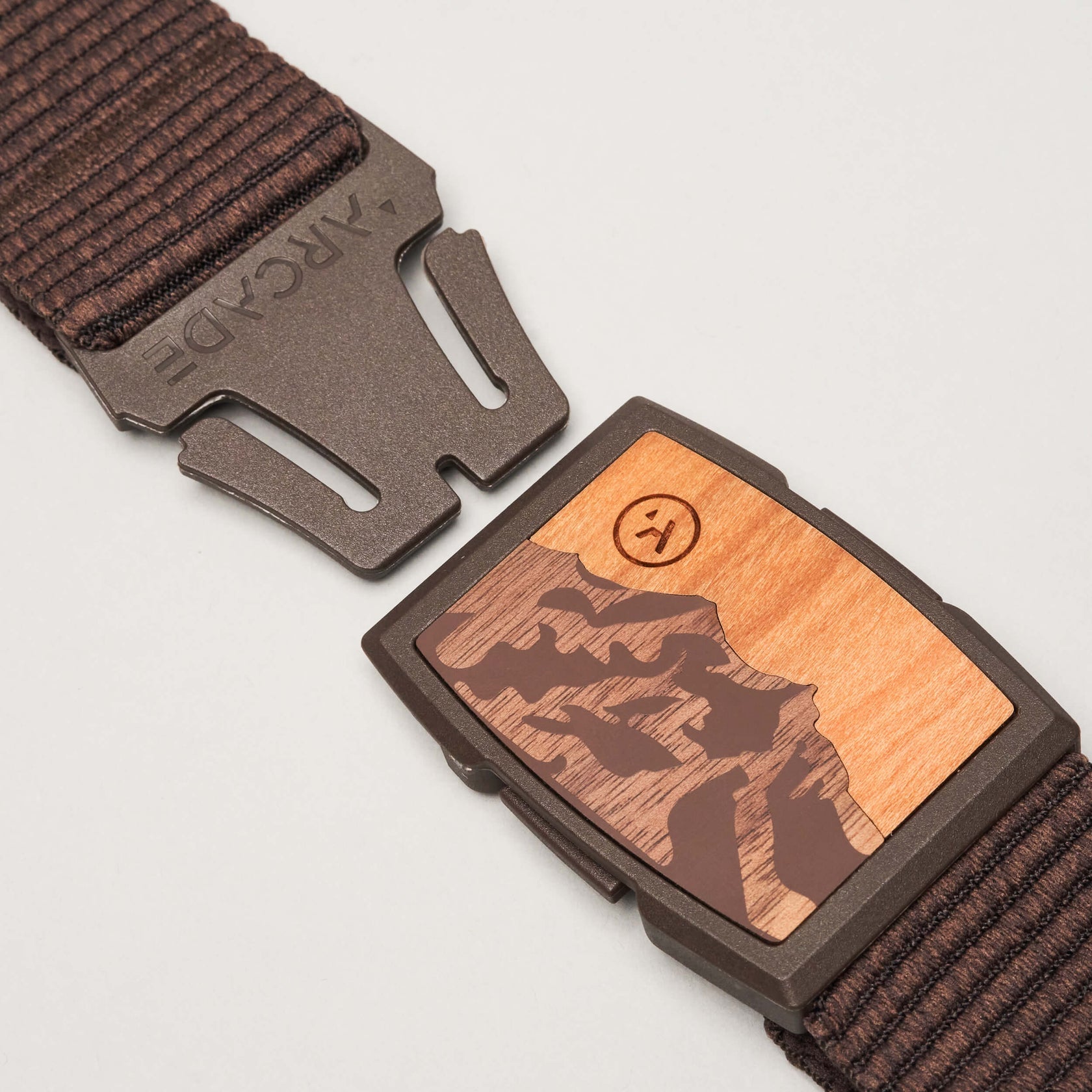 WOODY CAPTURE STRETCH BELT Heather Walnut