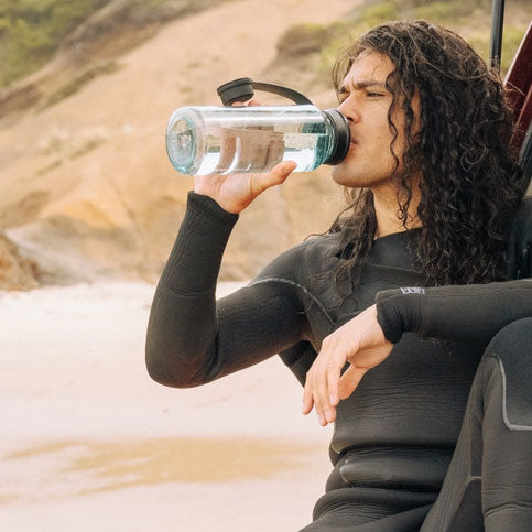 YONDER TETHER CAP 34 OZ (1 Litre) WATER BOTTLE Seafoam