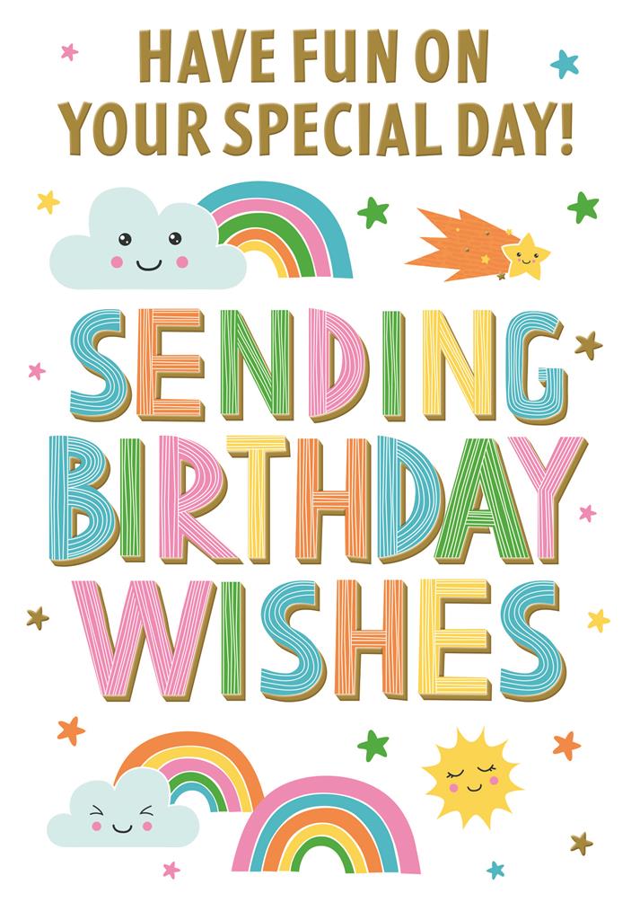 Birthday Card- Sending Birthday Wishes
