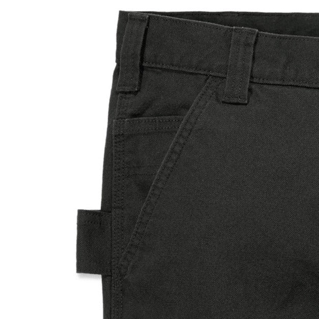 STRAIGHT FIT STRETCH DUCK DUNGAREE Black