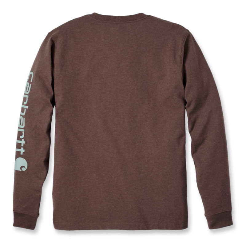 SIGNATURE SLEEVE LOGO LONG-SLEEVE T-SHIRT Mocha Heather