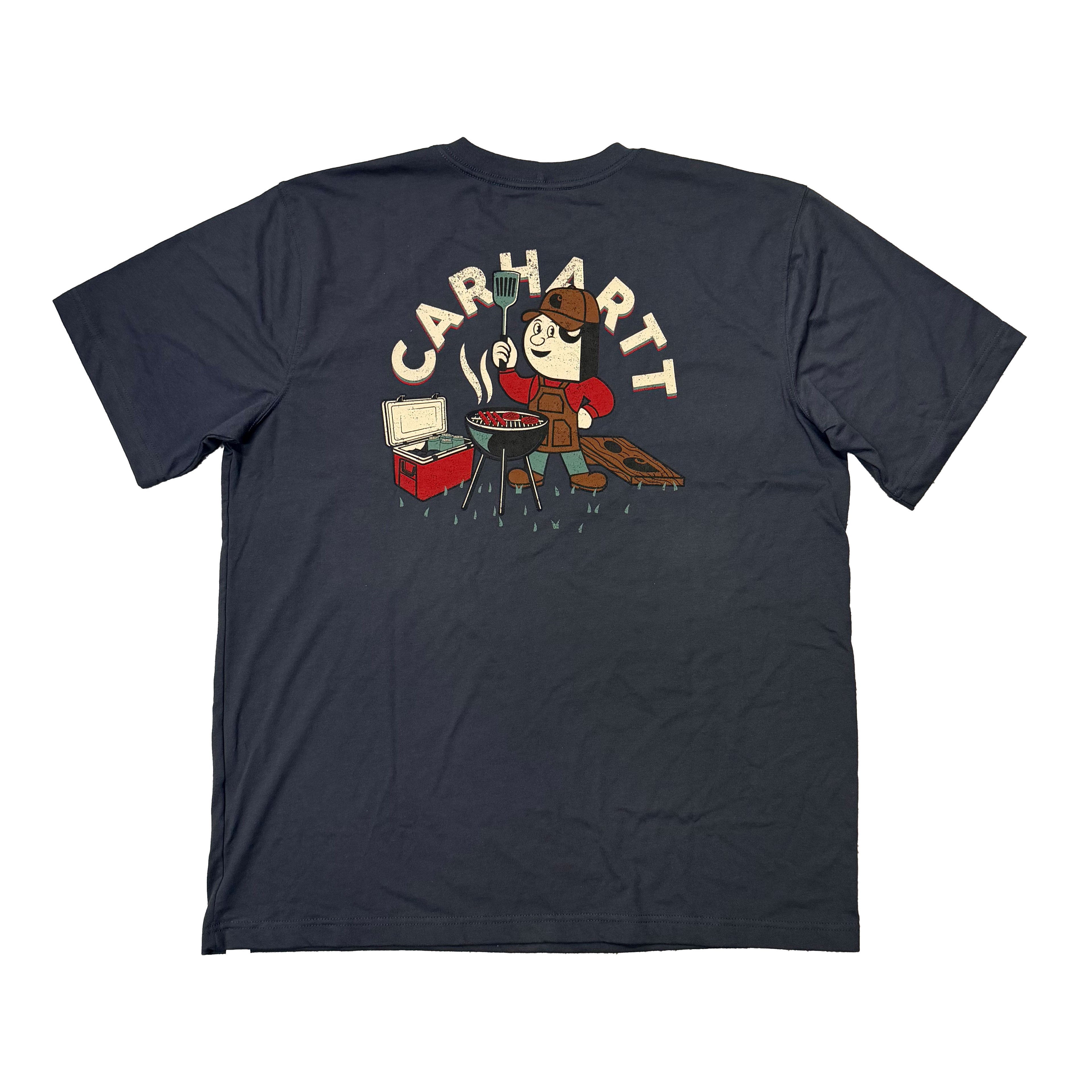 LIGHTWEIGHT GRILL GRAPHIC T-SHIRT Bluestone