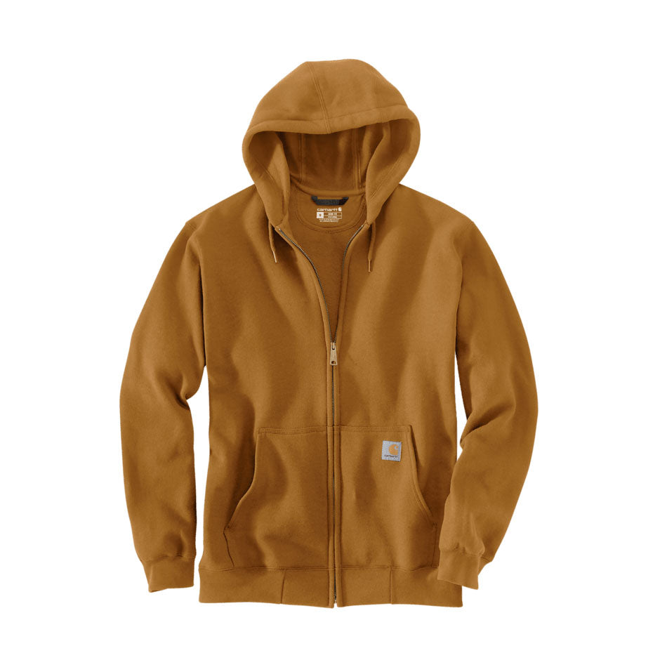 MIDWEIGHT ZIP FRONT HOODIE Carhartt Brown