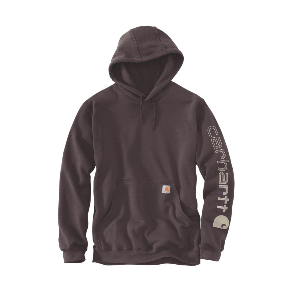 MIDWEIGHT SLEEVE LOGO HOODIE Dark Sepia