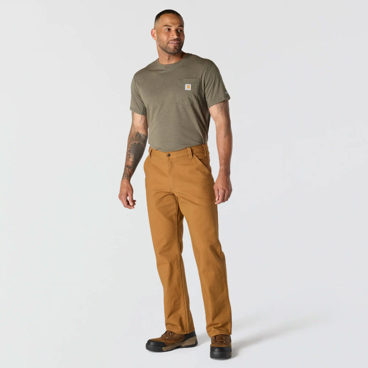 DUCK DUNGAREES STRAIGHT FIT PANT Carhartt Brown