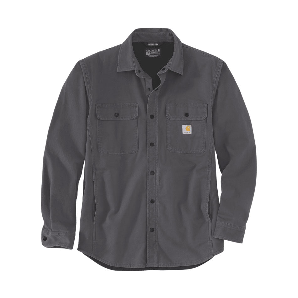 WINDHAM CANVAS FLEECE LINED SHIRT JACKET Shadow