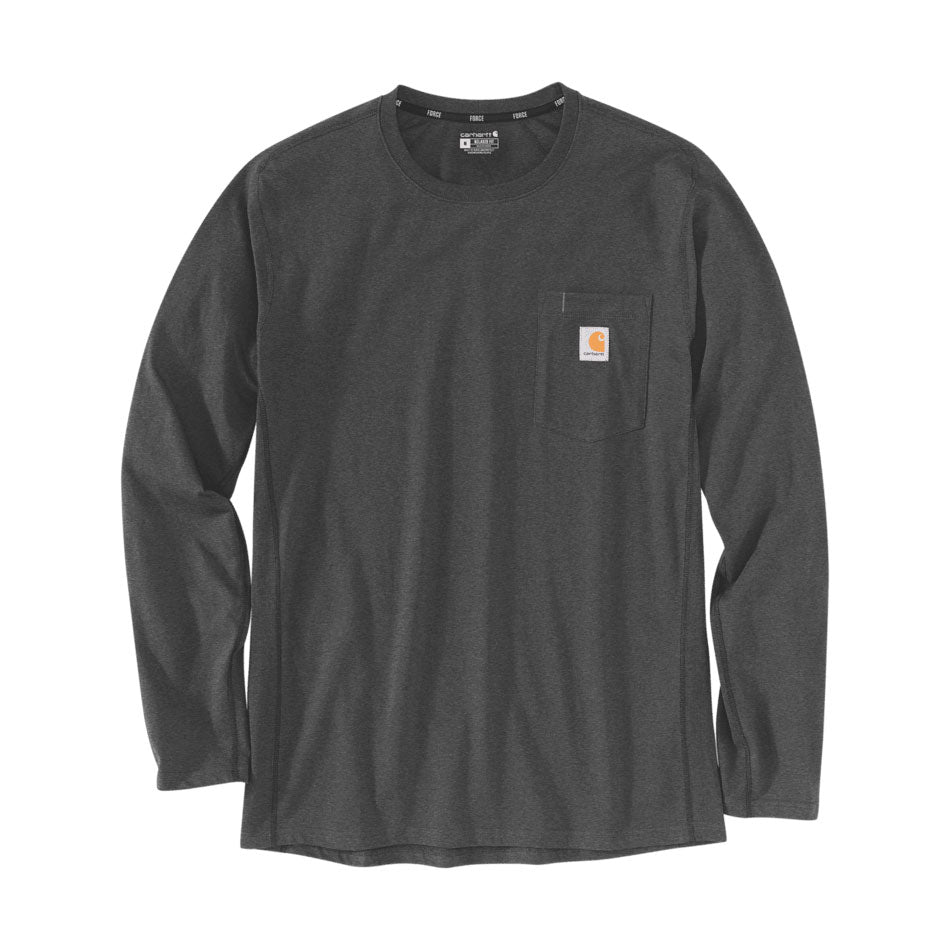 FORCE LONG SLEEVE POCKET T-SHIRT Carbon Heather