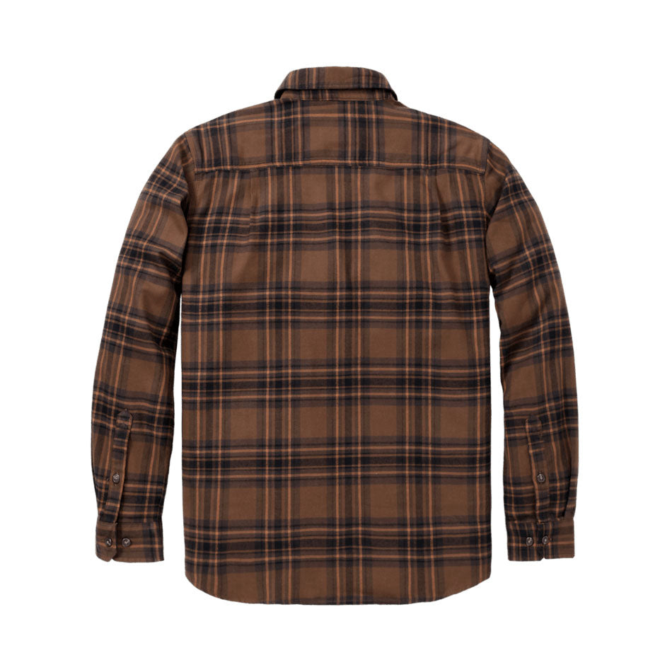 HAMILTON LONG-SLEEVE PLAID FLANNEL SHIRT Red Duck