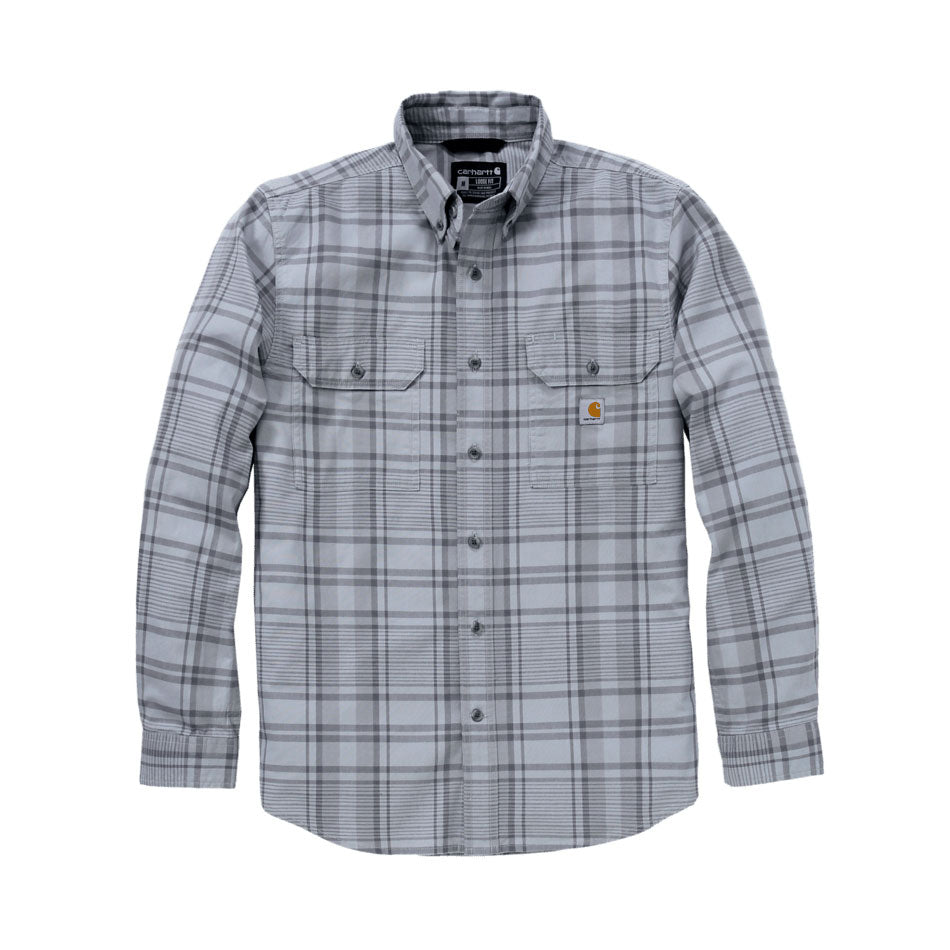 FORT LOOSE LONG SLEEVE PLAID SHIRT Asphalt/Shadow