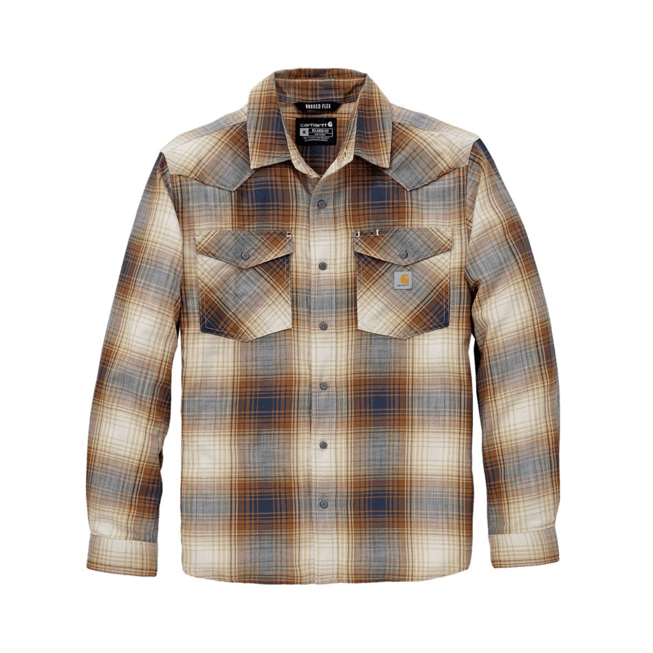 MONTANA LONG SLEEVE PLAID SHIRT Sandstone