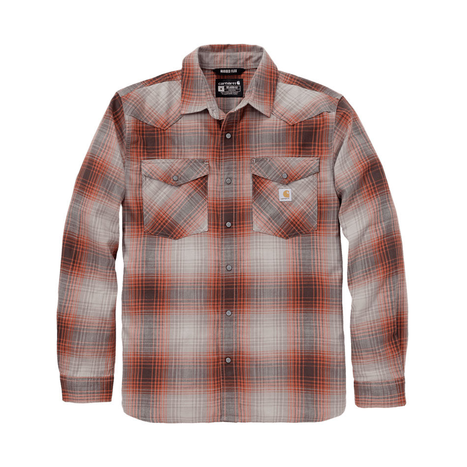 MONTANA LONG SLEEVE PLAID SHIRT Dark Clove