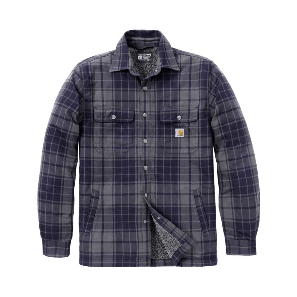 HEAVYWEIGHT FLANNEL SHERPA-LINED SHIRT JAC Navy/Shadow