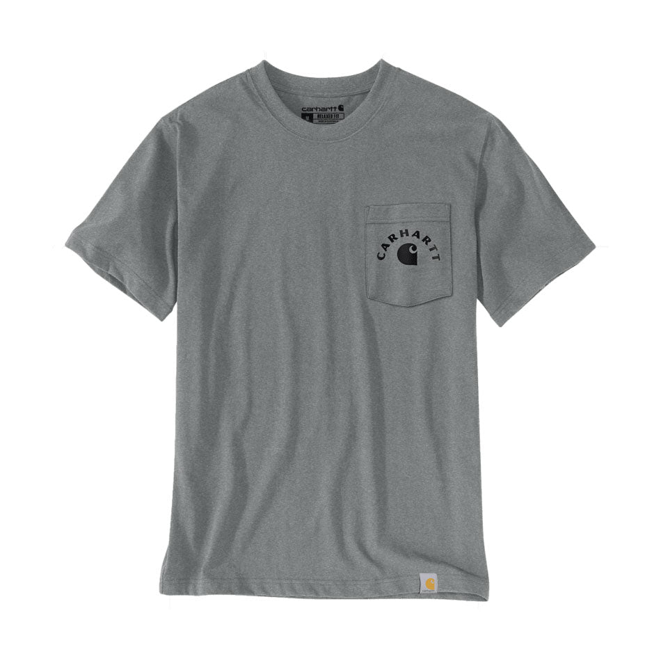 LIGHTWEIGHT WORK GRAPHIC POCKET T-SHIRT Weather Ash Heather