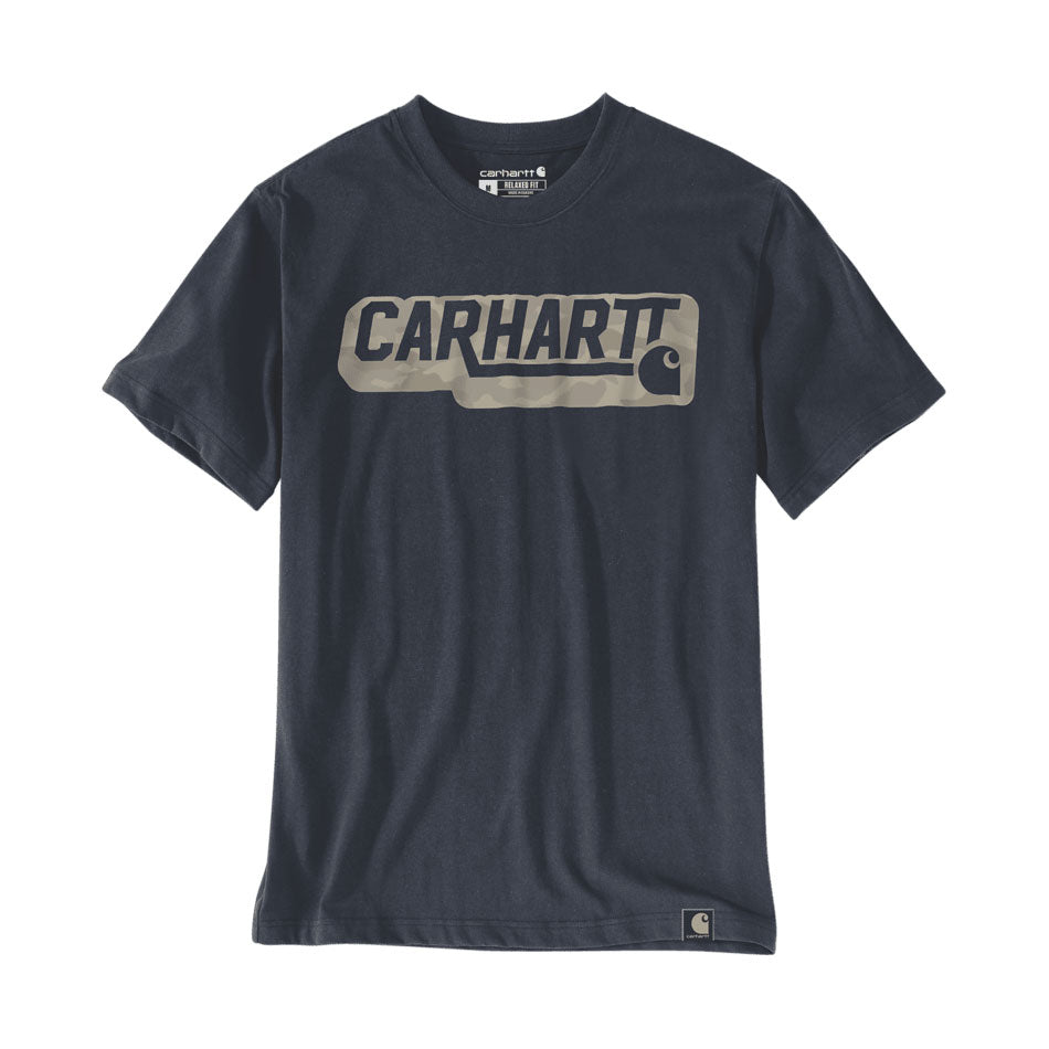 LIGHTWEIGHT IRVINE CAMO LOGO T-SHIRT Navy