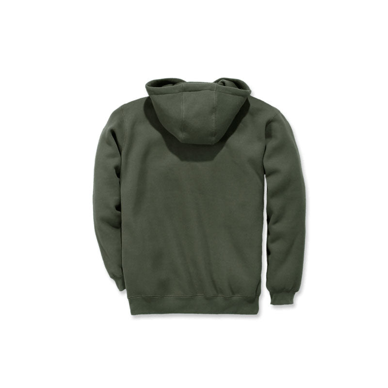 MIDWEIGHT ZIP FRONT HOODIE Moss