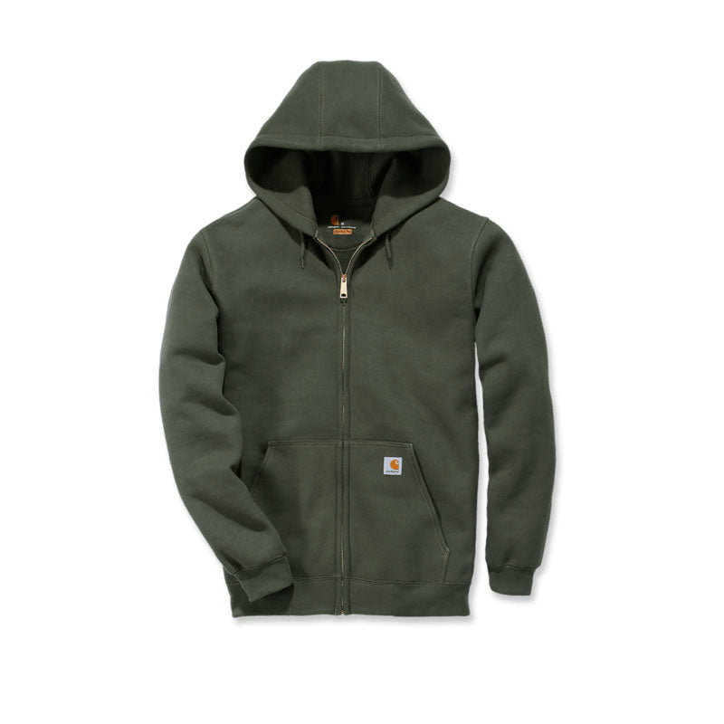 MIDWEIGHT ZIP FRONT HOODIE Moss