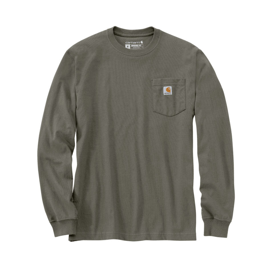 WORKWEAR POCKET LONG SLEEVE T-SHIRT Dusty Olive