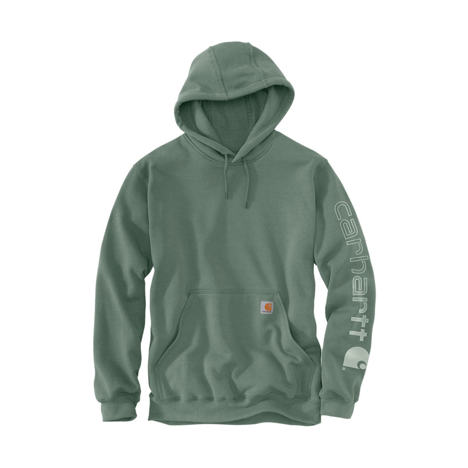 MIDWEIGHT SLEEVE LOGO HOODIE Green Slate