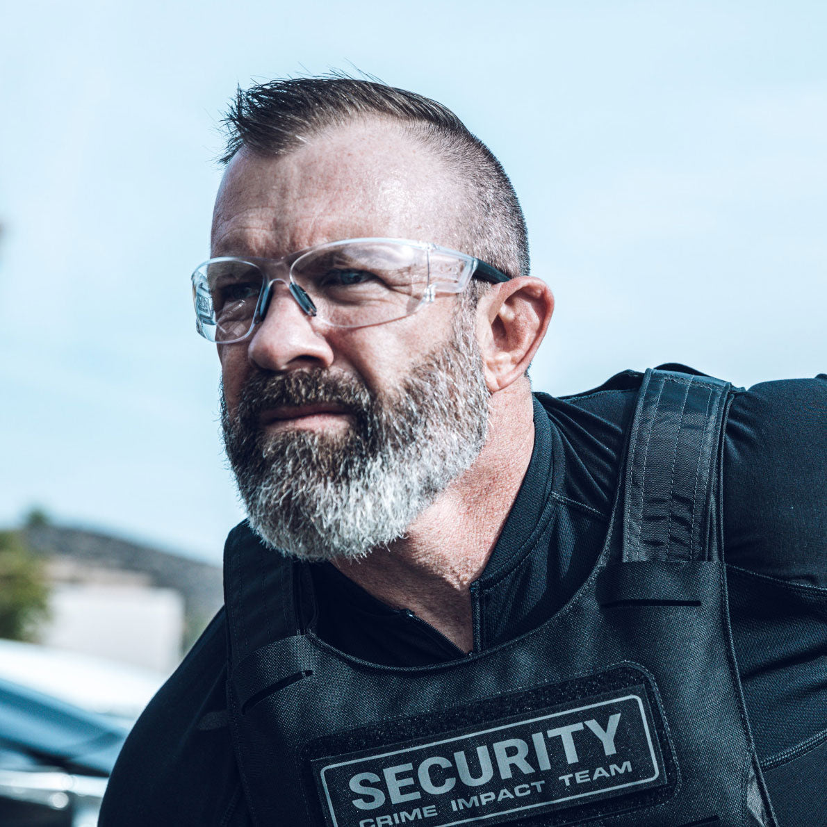 Tactical Type-N | Clear Frame | Clear Lens