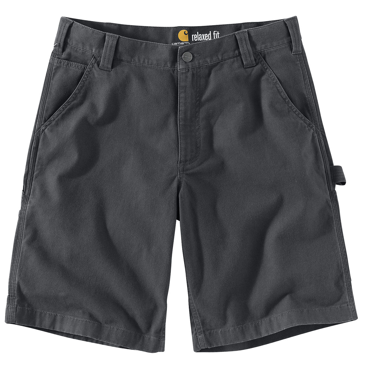 RELAXED FIT CANVAS UTILITY SHORTS Shadow