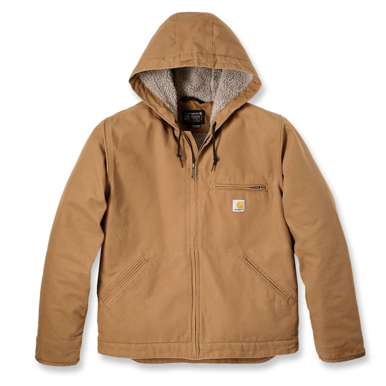 WASHED DUCK SHERPA-LINED JACKET Carhartt Brown