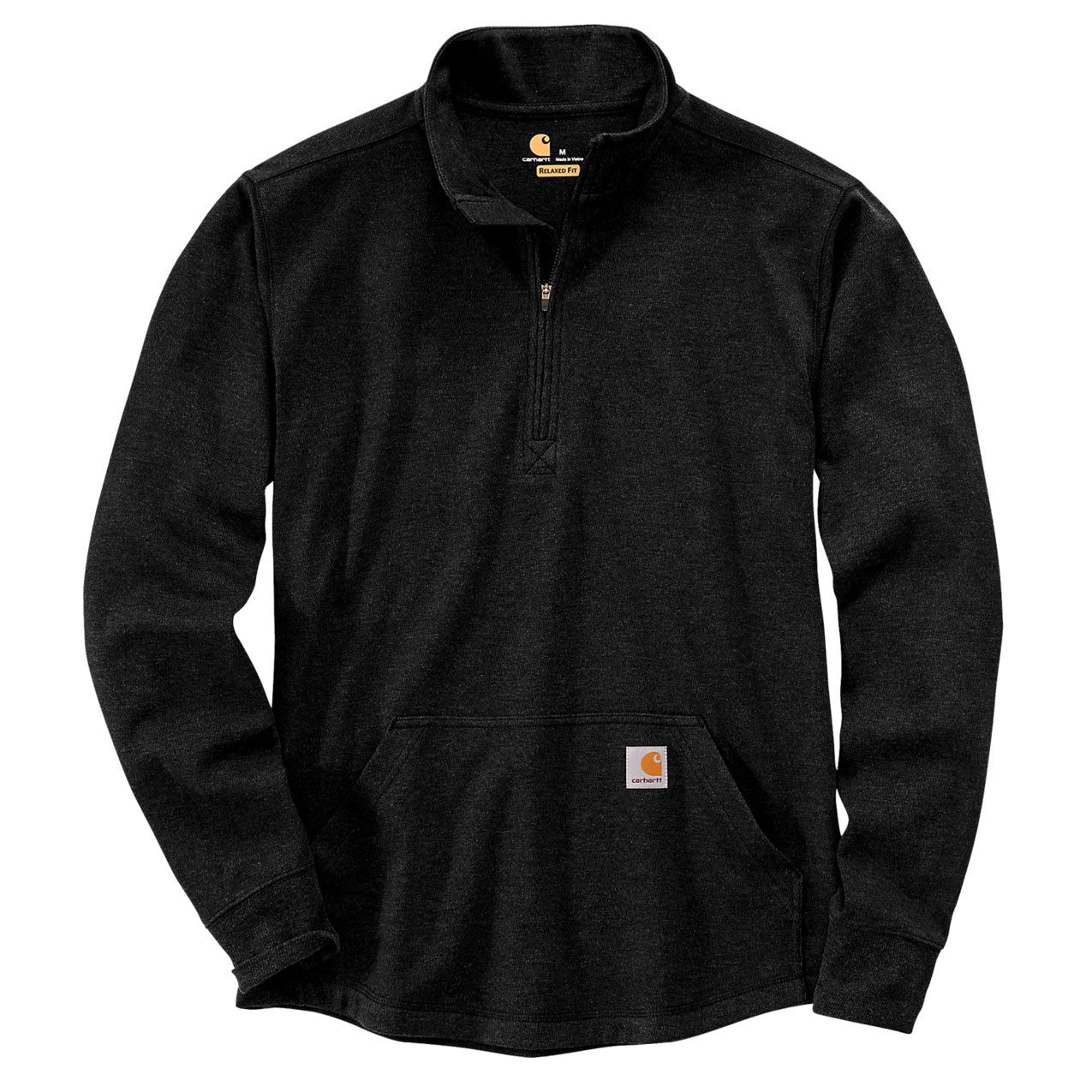 HEAVYWEIGHT 1/2 ZIP THERMAL SHIRT Black
