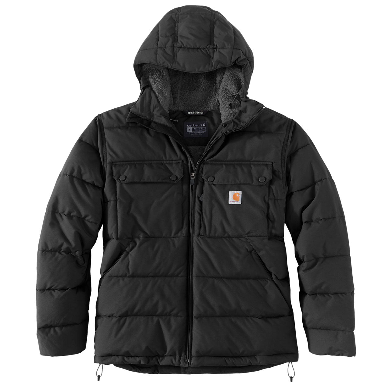 MONTANA LOOSE FIT INSULATED JACKET Black