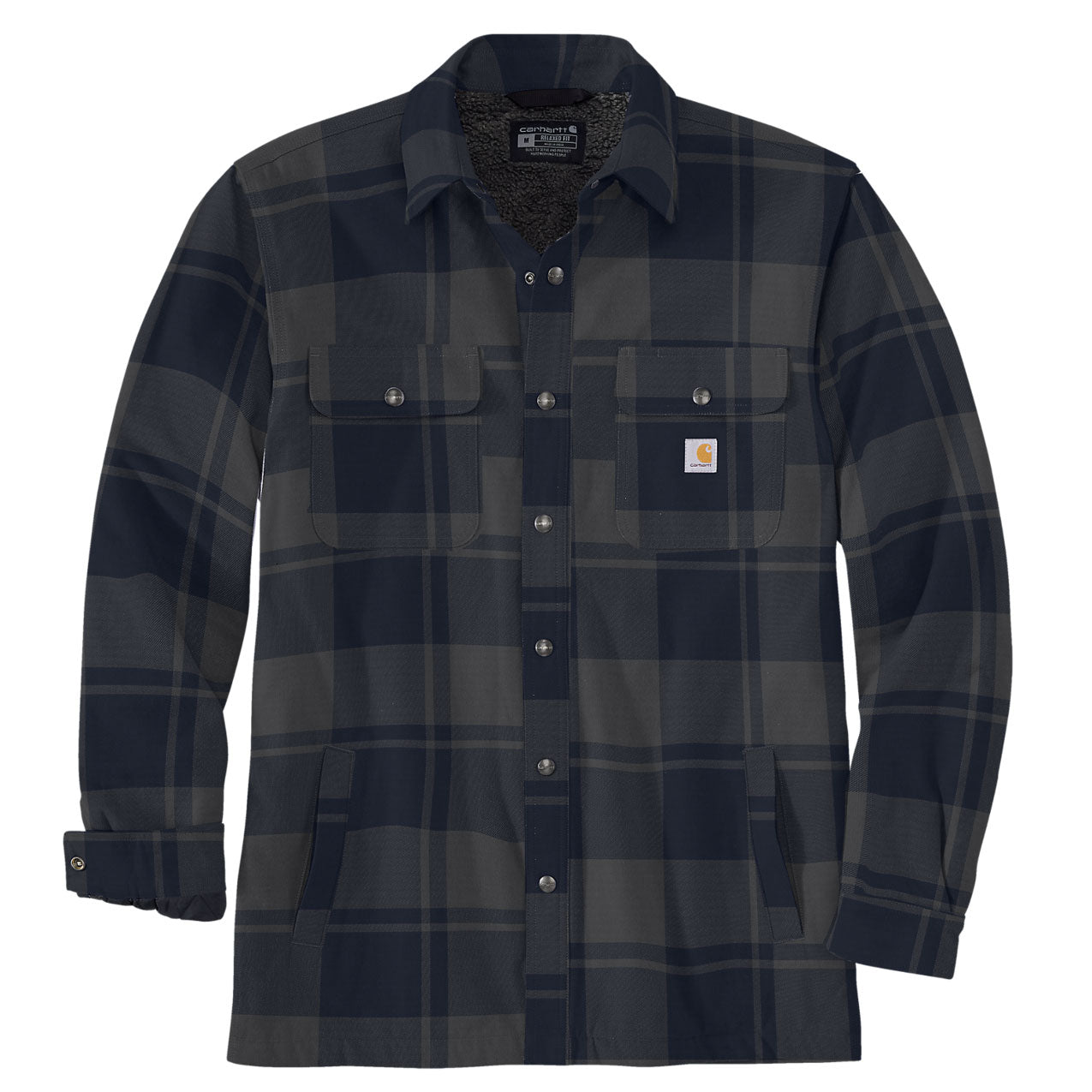 HEAVYWEIGHT FLANNEL SHERPA-LINED SHIRT JAC Navy