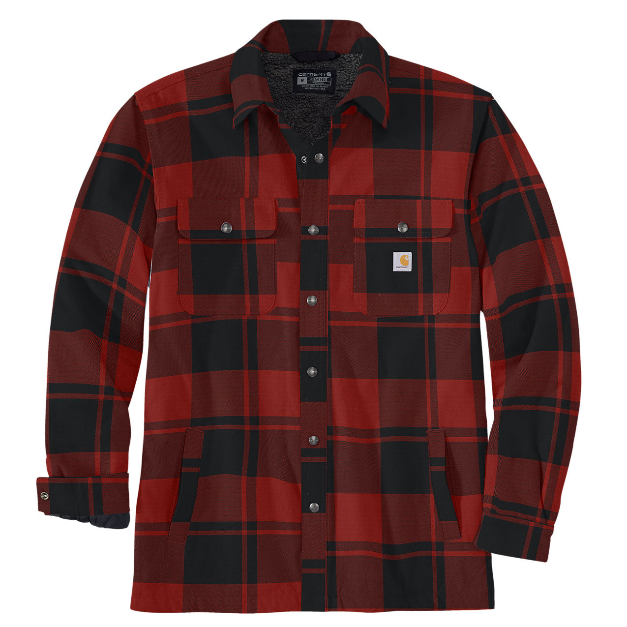 HEAVYWEIGHT FLANNEL SHERPA-LINED SHIRT JAC Bordeaux Heather