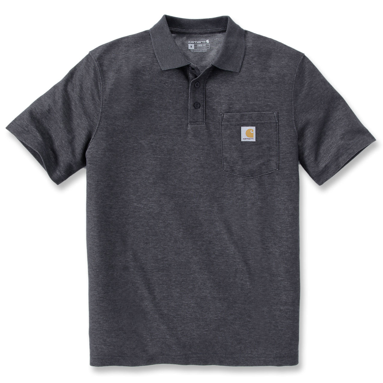 CONTRACTOR’S WORK POCKET POLO Carbon Heather