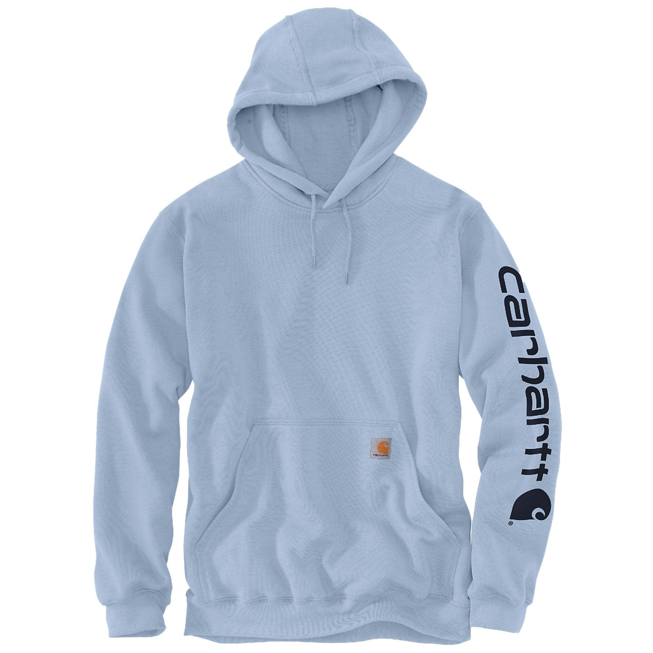 MIDWEIGHT SLEEVE LOGO HOODIE Fog Blue