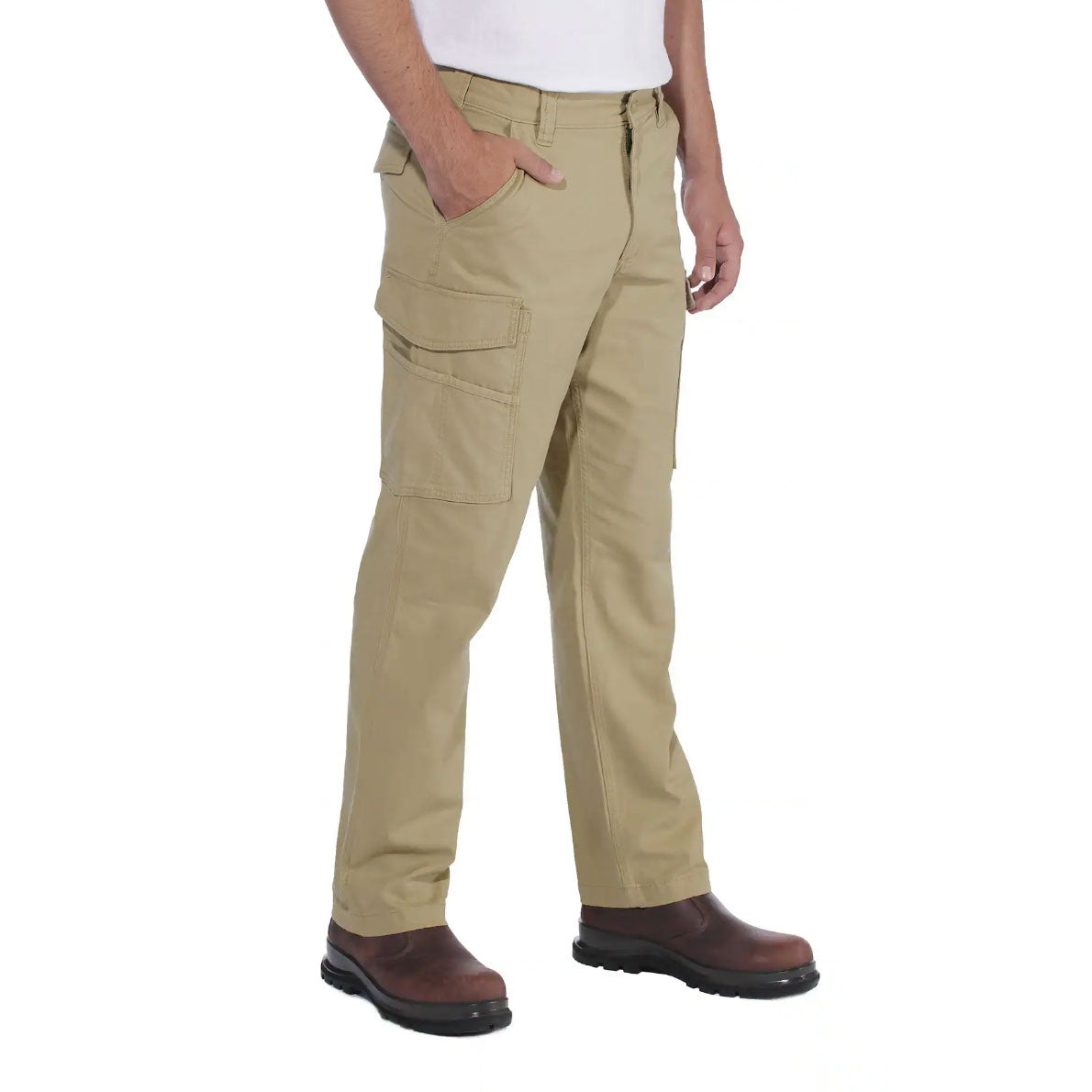 RELAXED STRAIGHT RIGBY CARGO TROUSERS Dark Khaki