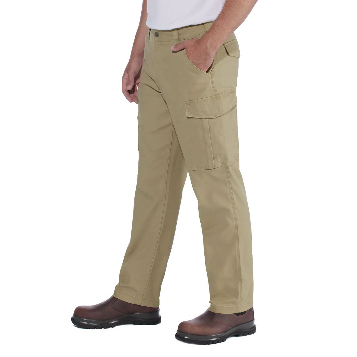 RELAXED STRAIGHT RIGBY CARGO TROUSERS Dark Khaki