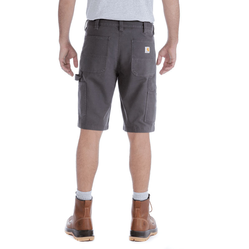 RELAXED FIT CANVAS UTILITY SHORTS Shadow