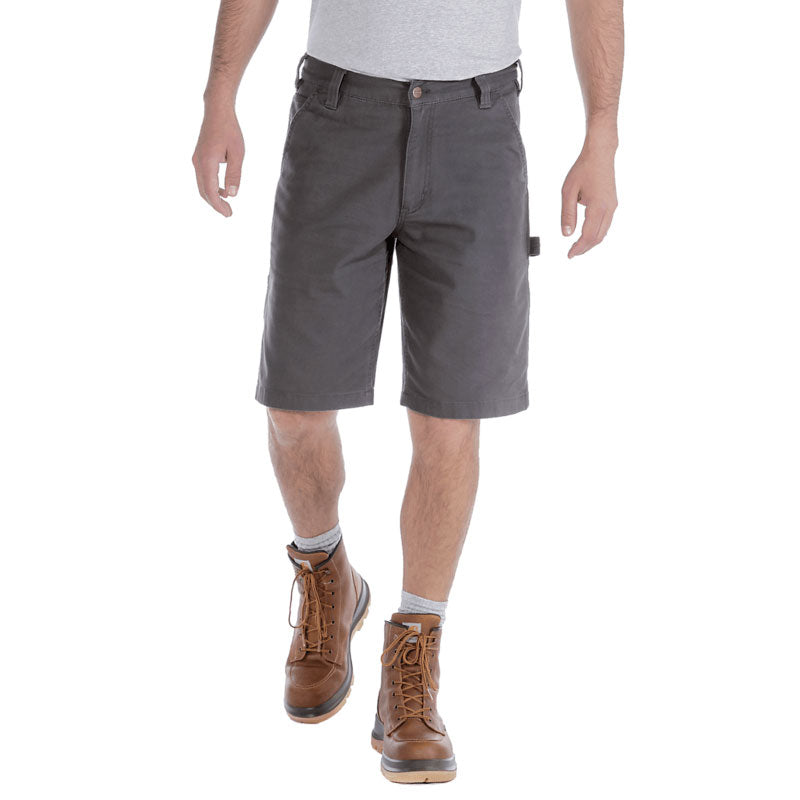 RELAXED FIT CANVAS UTILITY SHORTS Shadow