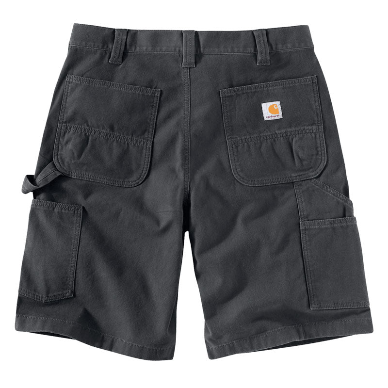 RELAXED FIT CANVAS UTILITY SHORTS Shadow