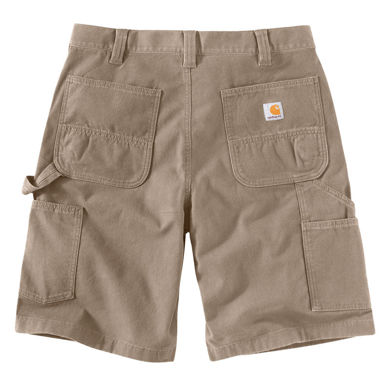 RELAXED FIT CANVAS UTILITY SHORTS Tan