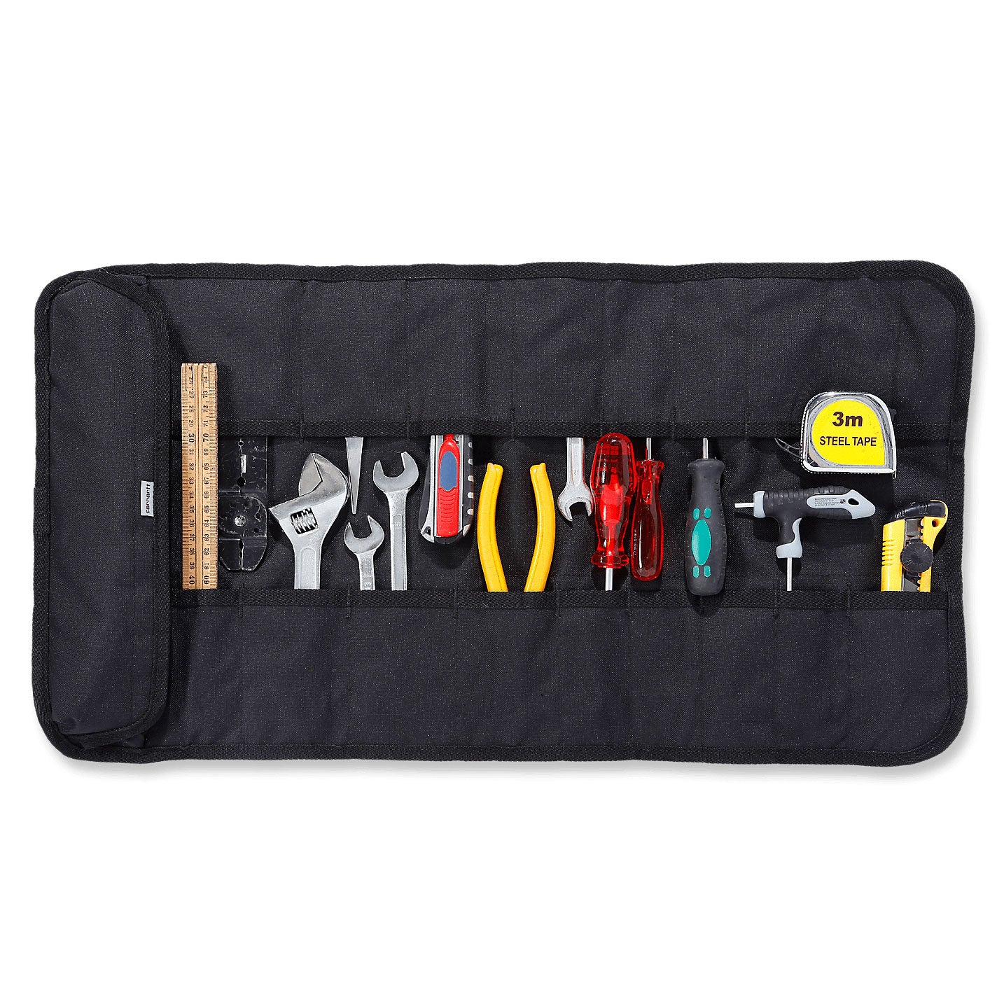 18 Pocket Tool Roll Black