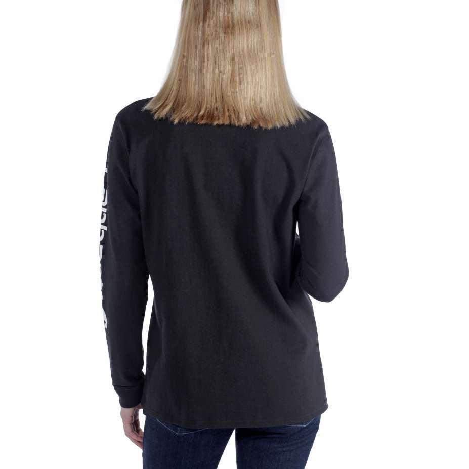 Women's SLEEVE LOGO LONG-SLEEVE T-SHIRT Black