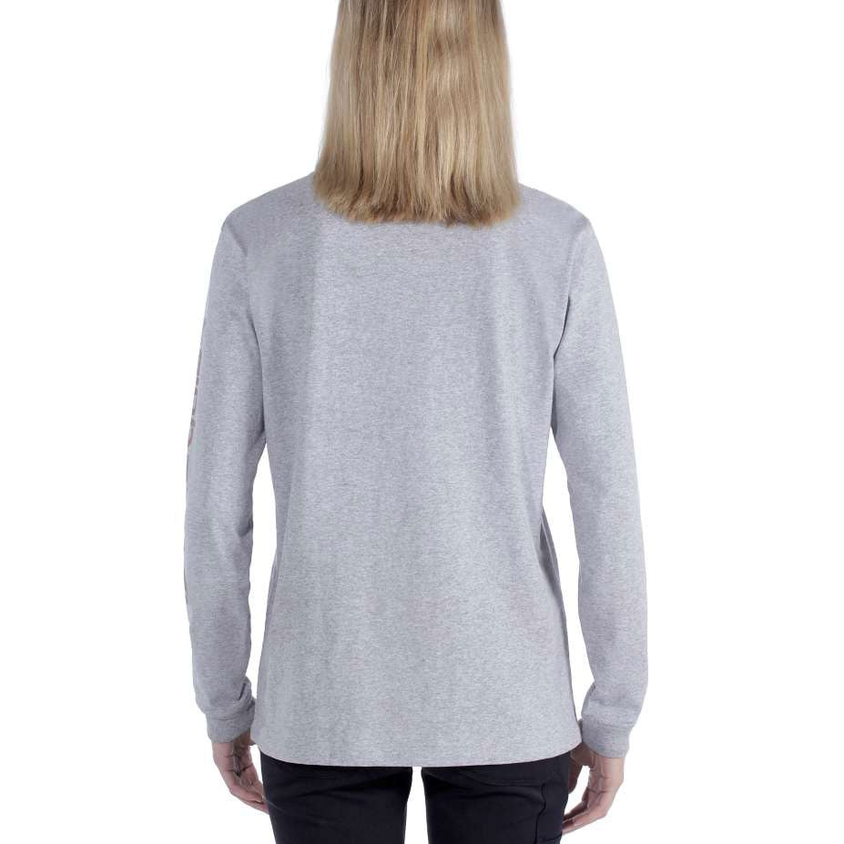 Women's SLEEVE LOGO LONG-SLEEVE T-SHIRT Heather Grey