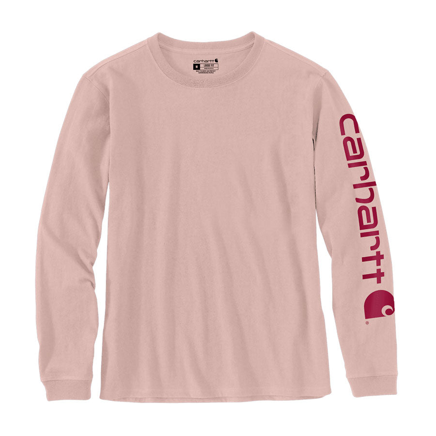 Women's SLEEVE LOGO LONG-SLEEVE T-SHIRT Ash Rose
